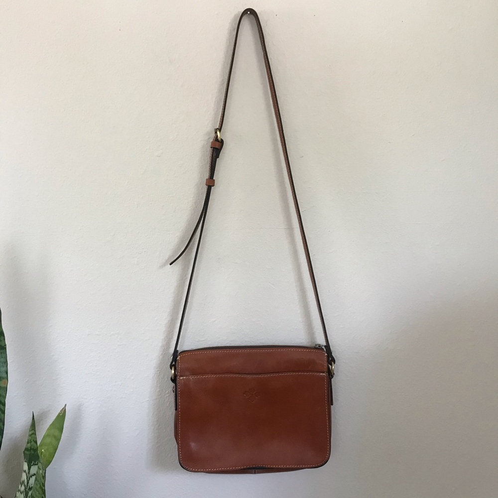 Patricia Nash Brown Leather Crossbody Bag